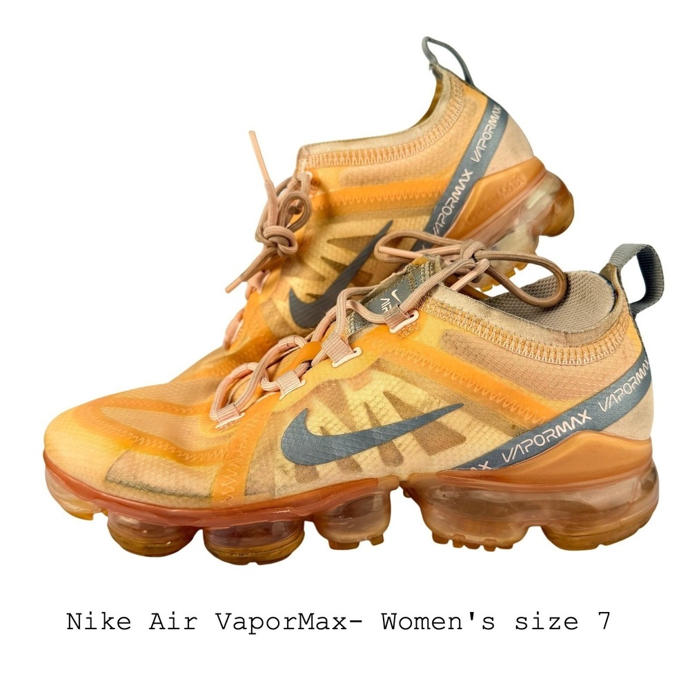 Nike Air VaporMax 2019 Orange Peach Women Running Shoes AR6632-800